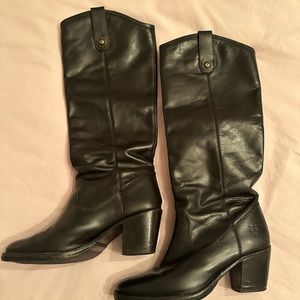 Frye boots size 6, black, fair condition